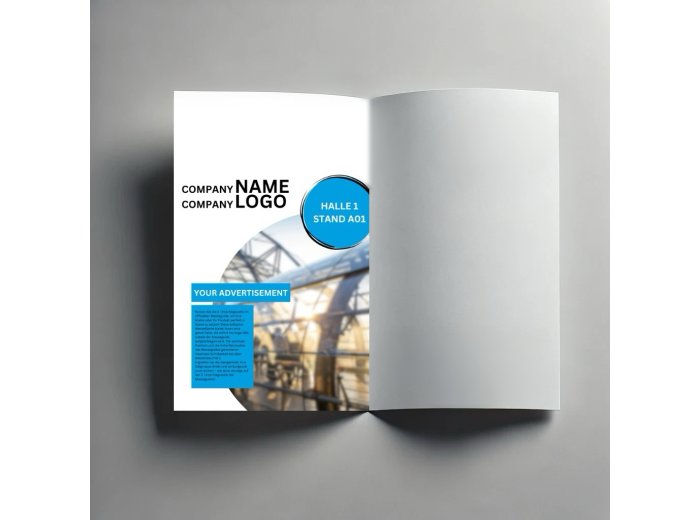 Anzeige im Messeguide dritte Seite