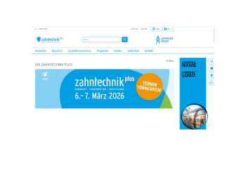 Werbebanner auf der Startseite der Website