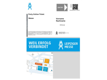 Werbung auf Party Online-Ticket
